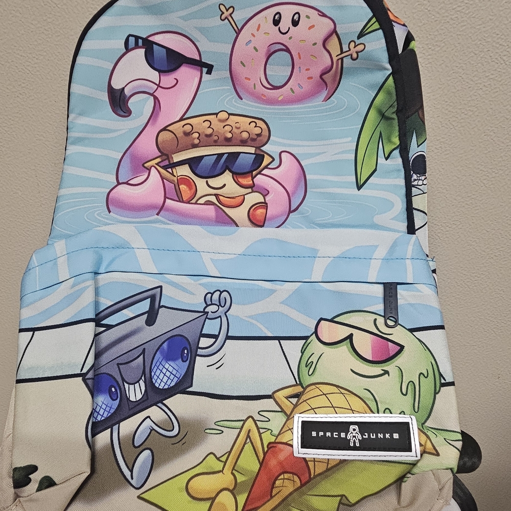 Space Junk Food-Themed Backpack